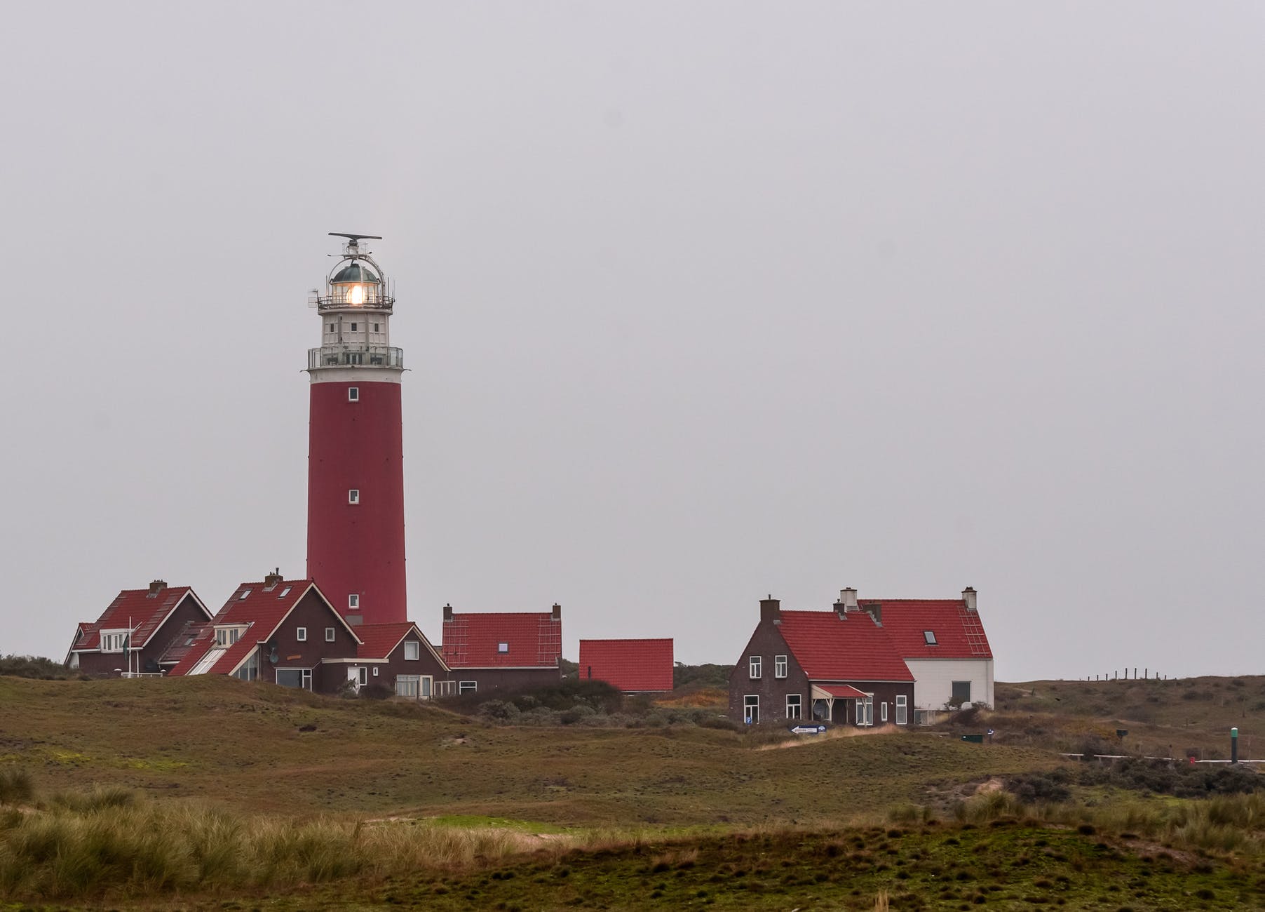 the eierland lighthouse in eierland texel netherlands